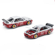 Pop Race PR64-0258 1/64 Pandem Silvia S13 Moontech Red