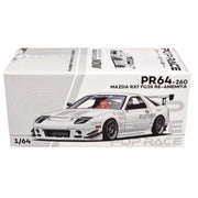 Pop Race 64-0260 1/64 Mazda RX7 FC3S Re-Amemiya White