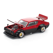 Pop Race 1/64 KPGC110 Kenmeri Red/Black