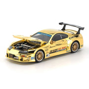 Pop Race 1/64 Top Secret GT300 Supra Gold Chrome