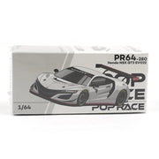 Pop Race 1/64 Honda NSX GT3 Evo22 White