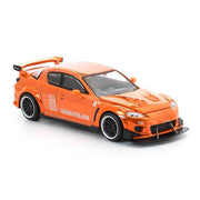 Pop Race 64-0281 1/64 Mazda RX-8 Re-Amemiya Chrome Orange