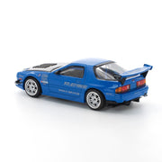 Pop Race 64-0290 1/64 Mazda RX7 (FC3S) Re-Amemiya Widebody Blue