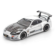 Pop Race 64-0325 1/64 Top Secret GT300 Supra Silver Chrome