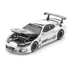 Pop Race 64-0325 1/64 Top Secret GT300 Supra Silver Chrome