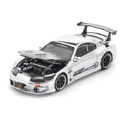Pop Race 64-0325 1/64 Top Secret GT300 Supra Silver Chrome