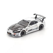 Pop Race 64-0325 1/64 Top Secret GT300 Supra Silver Chrome