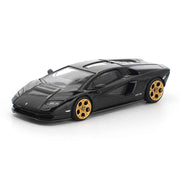 Pop Race 64-0341 1/64 Lamborghini Countach LPI 800-4 Deep Black