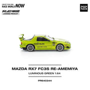 Pop Race 64-0344 1/64 Mazda RX7 FC3S Re-Amemiya Luminous Green