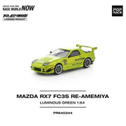 Pop Race 64-0344 1/64 Mazda RX7 FC3S Re-Amemiya Luminous Green