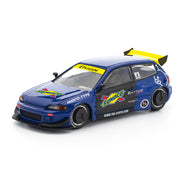 Pop Race 1/64 Pandem Civic EG6 Blue/Black