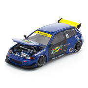 Pop Race 1/64 Pandem Civic EG6 Blue/Black