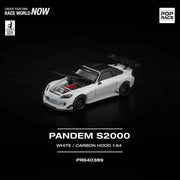 Pop Race 64-0389 1/64 Pandem S2000 Softtop White Tooling Variant
