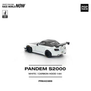 Pop Race 64-0389 1/64 Pandem S2000 Softtop White Tooling Variant