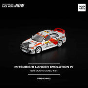 Pop Race 64-0402 1/64 Mitsubishi Lancer Evolution IV 1998 Monte Carlo Rally