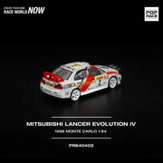 Pop Race 64-0402 1/64 Mitsubishi Lancer Evolution IV 1998 Monte Carlo Rally