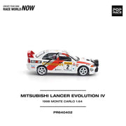 Pop Race 64-0402 1/64 Mitsubishi Lancer Evolution IV 1998 Monte Carlo Rally
