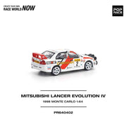Pop Race 64-0402 1/64 Mitsubishi Lancer Evolution IV 1998 Monte Carlo Rally