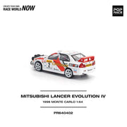 Pop Race 64-0402 1/64 Mitsubishi Lancer Evolution IV 1998 Monte Carlo Rally
