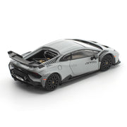Pop Race 1/64 Lamborghini Huracan STO Grigio Acheso Matte