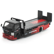 Pop Race 1/64 Pandem FUSO 300 Flatbed Transporter Advan