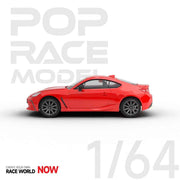 Pop Race 64-GR86-RD01 1/64 Toyota GR86 2022 Track Red