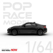 Pop Race 64-SBRZ-BK01 1/64 Subaru BRZ 2022 Black Silica