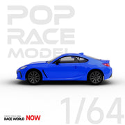 Pop Race PR64-SBRZ-BL01 1/64 Subaru BRZ 2022 WR Blue