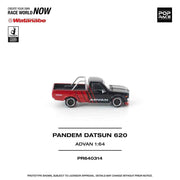 Pop Race PR640314 1/64 Pandem Datsun 620 Advan
