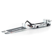 Pop Race 640484 1/64 Pandem Hino 300 Flatbed Transporter White New Tooling