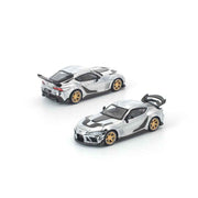 Pop Race PR640492 1/64 Darwin Pro 66G Wbk Supra A90 Silver Chrome
