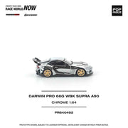 Pop Race PR640492 1/64 Darwin Pro 66G Wbk Supra A90 Silver Chrome