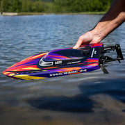 Pro Boat PRB-1992T1 Sonicwake 24inch Self-Righting Brushless Deep-V Boat RTR Red