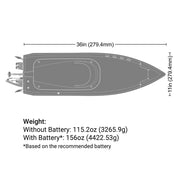 ProBoat Sonicwake 36 V3 Self Righting Deep-V RC Boat RTR (Red)