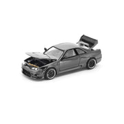 Pop Race 1/64 The Dark Chrome Series - GTR R33 400R