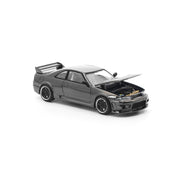 Pop Race 1/64 The Dark Chrome Series - GTR R33 400R