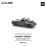 Pop Race DC001 1/64 Singer Targa Dark Chrome