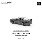 Pop Race DC003 1/64 R33 GT-R Dark Chrome