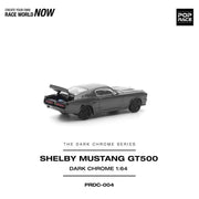 Pop Race DC004 1/64 Shelby Mustang GT500 Dark Chrome