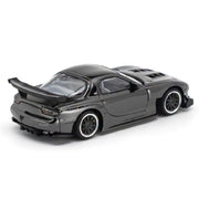 Pop Race 1/64 Mazda RX-7 RE-Amemiya Dark Chrome