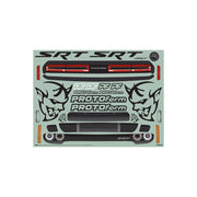 Protoform 1586-00 Dodge Challenger SRT Demon Clear Body for ARRMA Infraction 6S