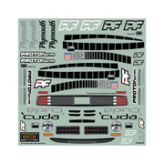 Protoform PRM159400 1970 Plymouth Barracuda Clear Body