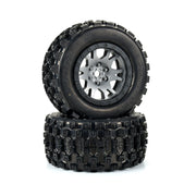 Proline PRO1013114 Limited Edition Badlands MX43 Pro-Loc F/R Tyres Mounted on Grey/Black Impulse Wheels X-Maxx 2pcs