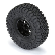 Proline PRO1022810 Toyo Open Country R/T Trail 1.0in Tyres Mounted Mini Impulse Black Wheels 4pcs SCX24