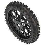 Proline 1022910 Dunlop Geomax MX33 V2 Bead CR4 Front Tire Mounted on Bullyspoke Black Wheel Promoto-MX