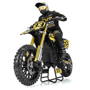 Proline 1022910 Dunlop Geomax MX33 V2 Bead CR4 Front Tire Mounted on Bullyspoke Black Wheel Promoto-MX