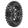 Proline 1023010 Dunlop Geomax MX33 V2 Bead CR4 Rear Tire Mounted on Bullyspoke Black Wheel Promoto-MX