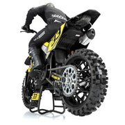 Proline 1023010 Dunlop Geomax MX33 V2 Bead CR4 Rear Tire Mounted on Bullyspoke Black Wheel Promoto-MX