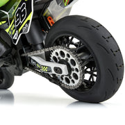 Proline PRO1024510 Supermoto V2 S3 Rear Tyre Mounted on Black Supermoto Wheel ProMoto MX/SM