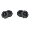 Proline PRO1024610 Badlands MX 1.9in Tyres mounted on Mach-10 Black Wheels 4pcs